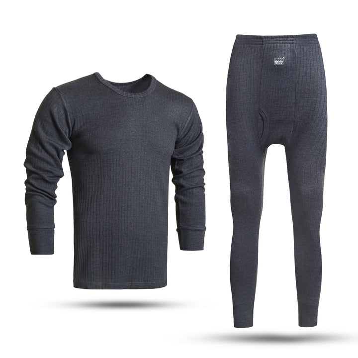 Men's luxury Charcoal Interlock Full Sleeve Warmer Set