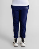 Women navy thin stripe trouser