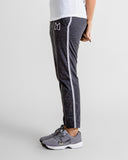 Women charcoal thin stripe trouser