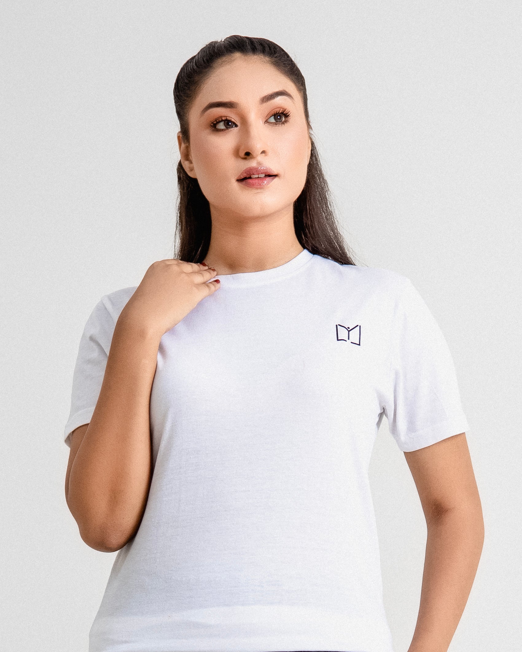 Plain Cotton White T Shirt