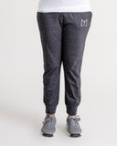 Women charcoal triple stripe jogger trouser (slim fit)