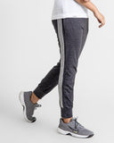 Women charcoal triple stripe jogger trouser (slim fit)