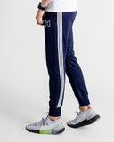 Navy triple stripe jogger trouser (slim fit)