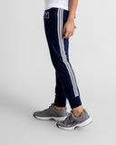Women navy triple stripe jogger trouser (slim fit)