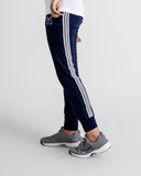 Women navy triple stripe jogger trouser (slim fit)