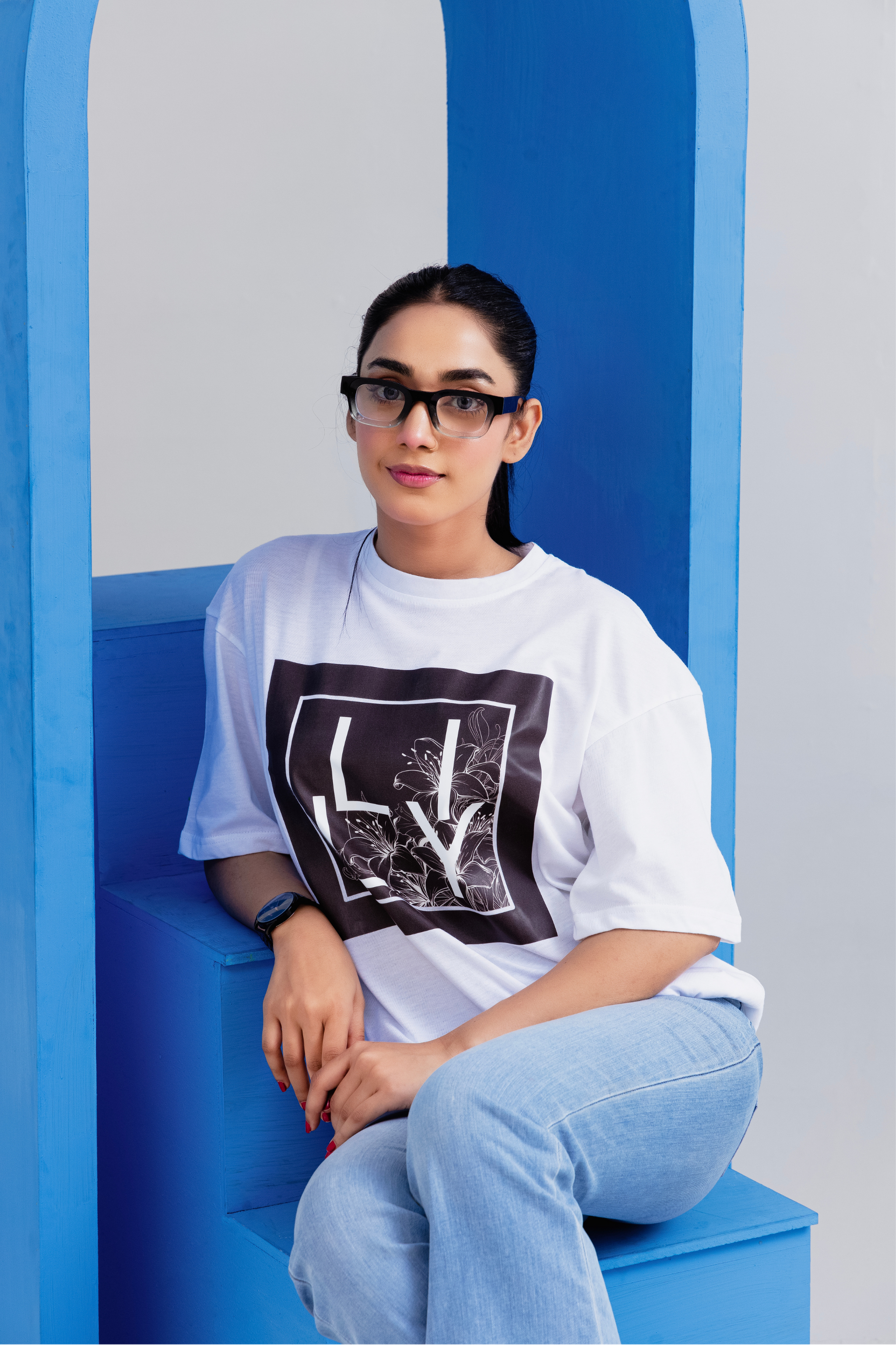 LILY D1 White T-Shirt