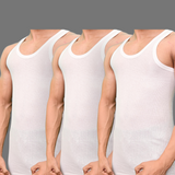 Pack Of 3 Men's all ribbed vest sleeve less m60