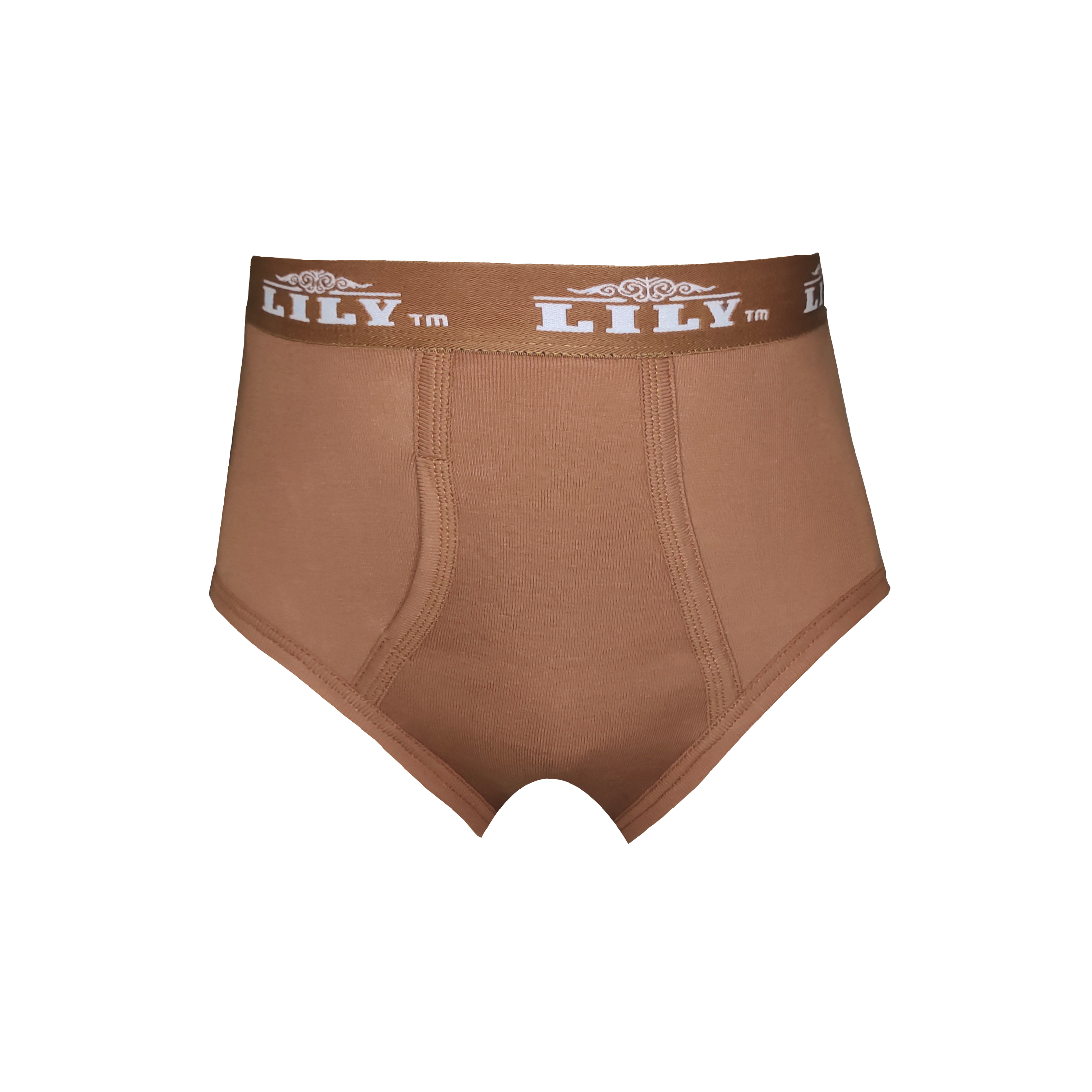 Men's luxury brown brief 101