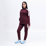 Scoba dri-fit women maroon tracksuit