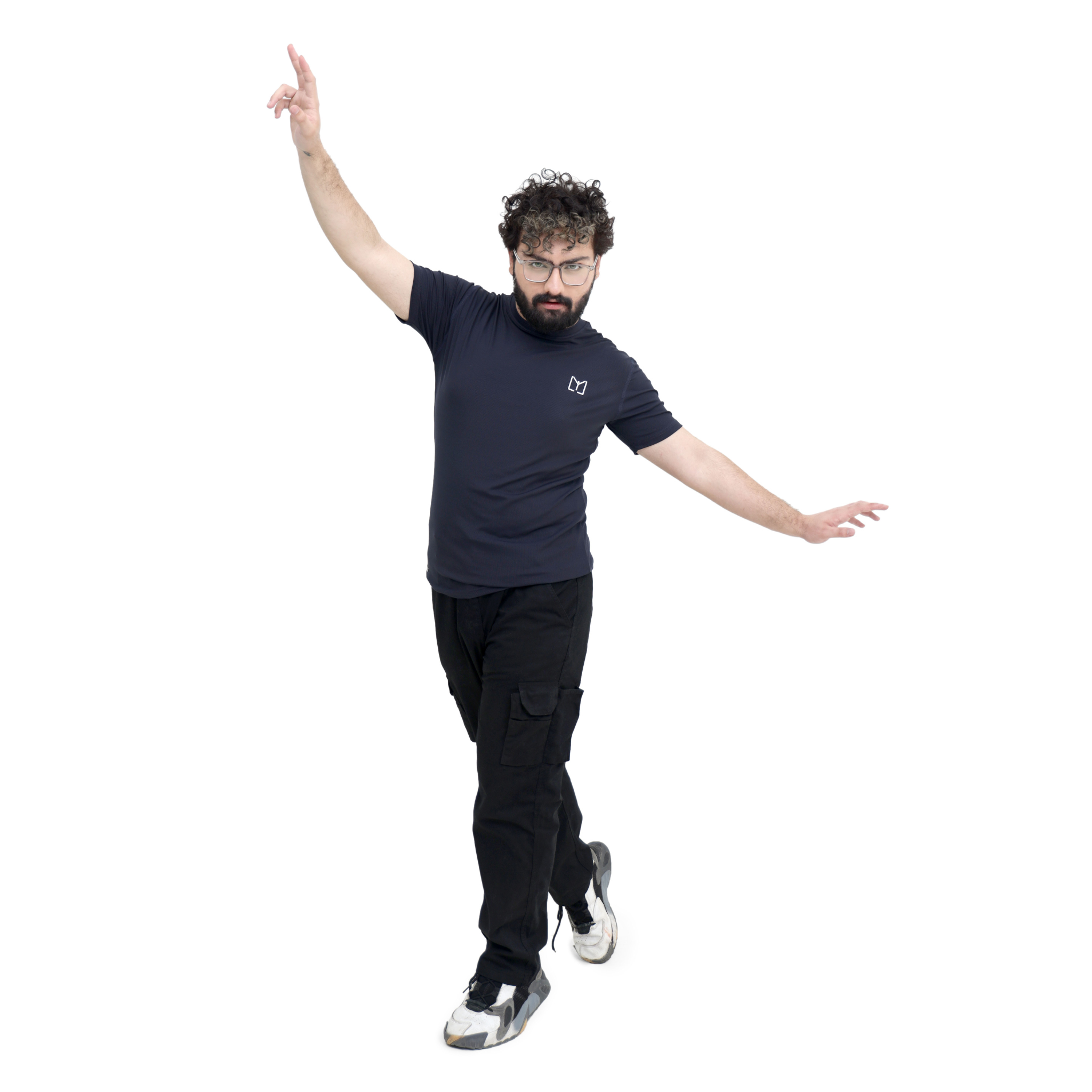 Space Blue Ribbed T-Shirt