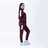 Scoba dri-fit women maroon tracksuit