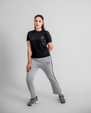 Women grey Thin Stripe tracksuit