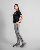 Women grey Thin Stripe tracksuit