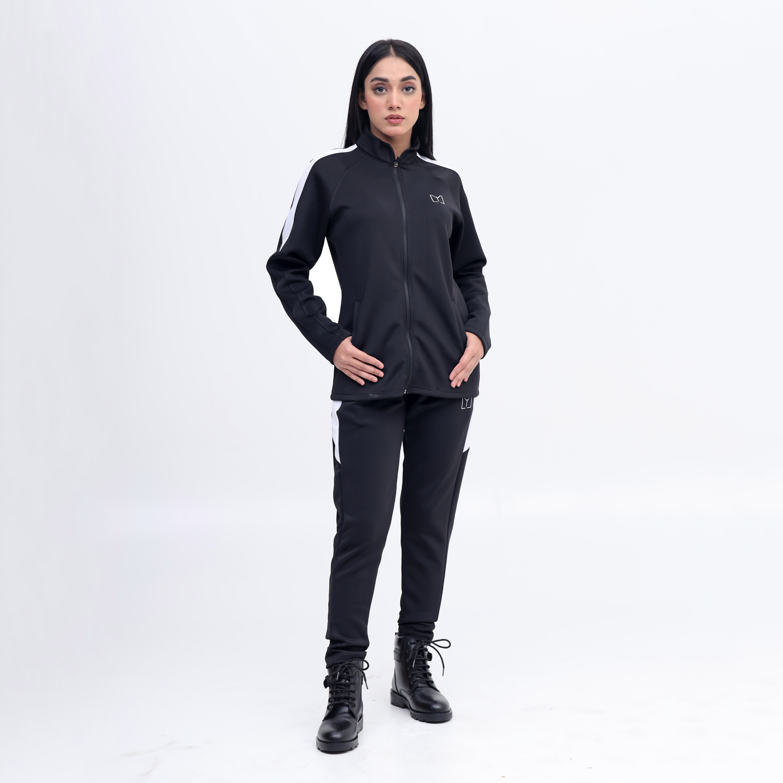 Scoba dri-fit women black tracksuit