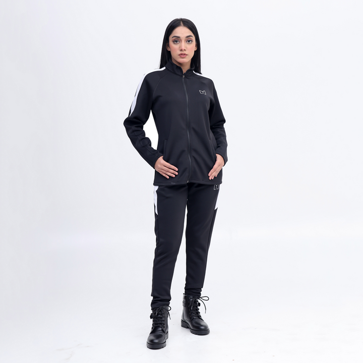 Scoba dri-fit women black tracksuit