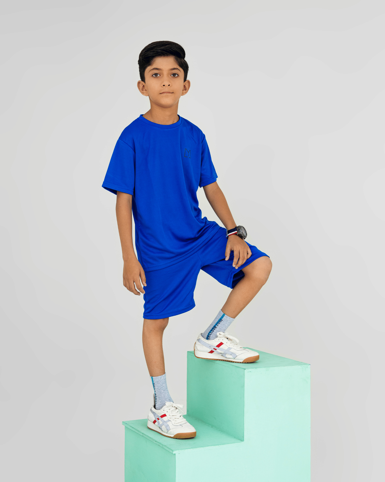 Berry Blue Kid's Short Set