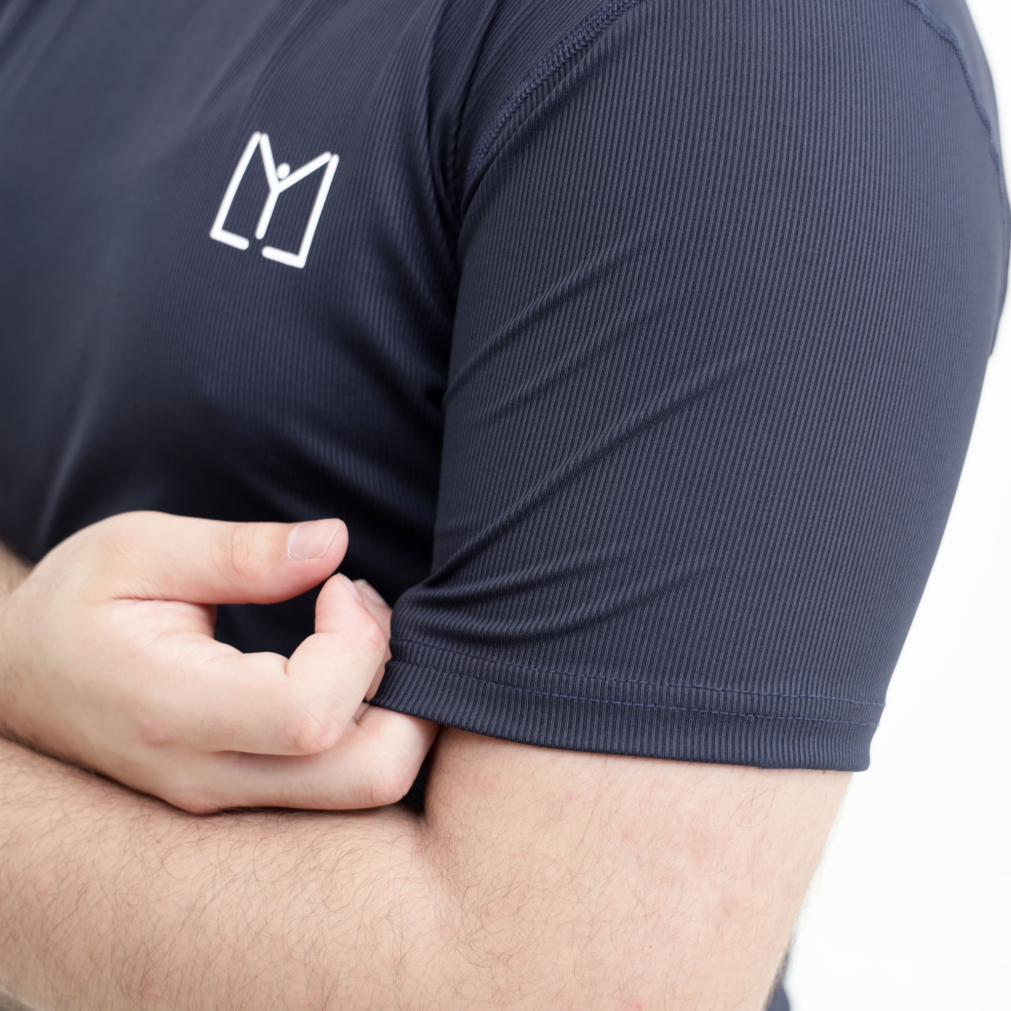 Space Blue Ribbed T-Shirt