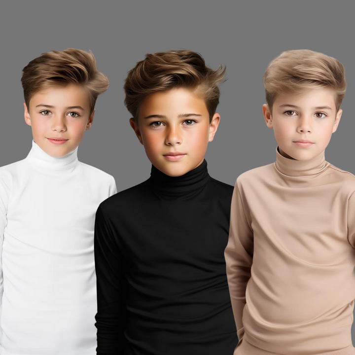 Pack Of 3 Unisex high neck top  (C91 interlock) D1