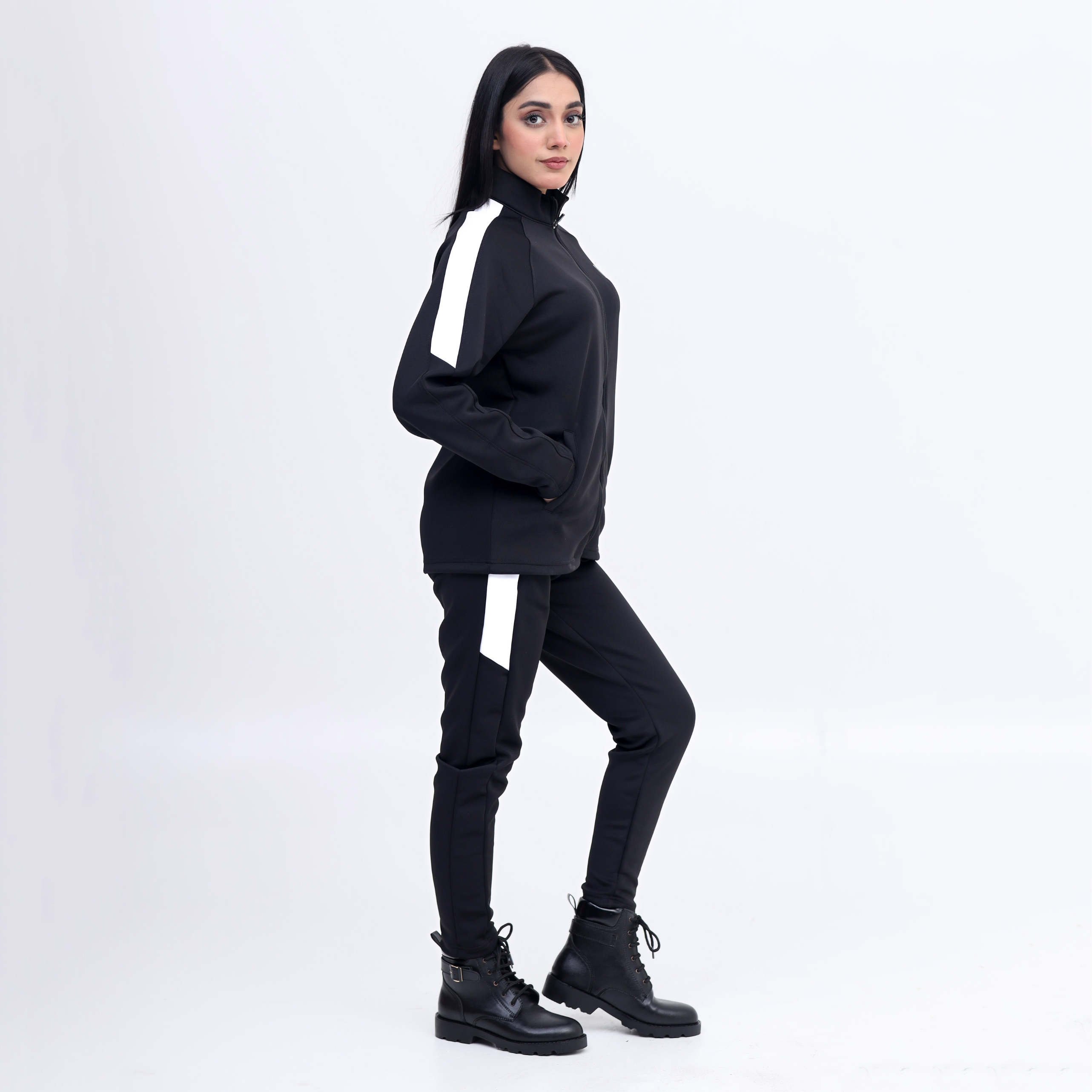 Scoba dri-fit women black tracksuit