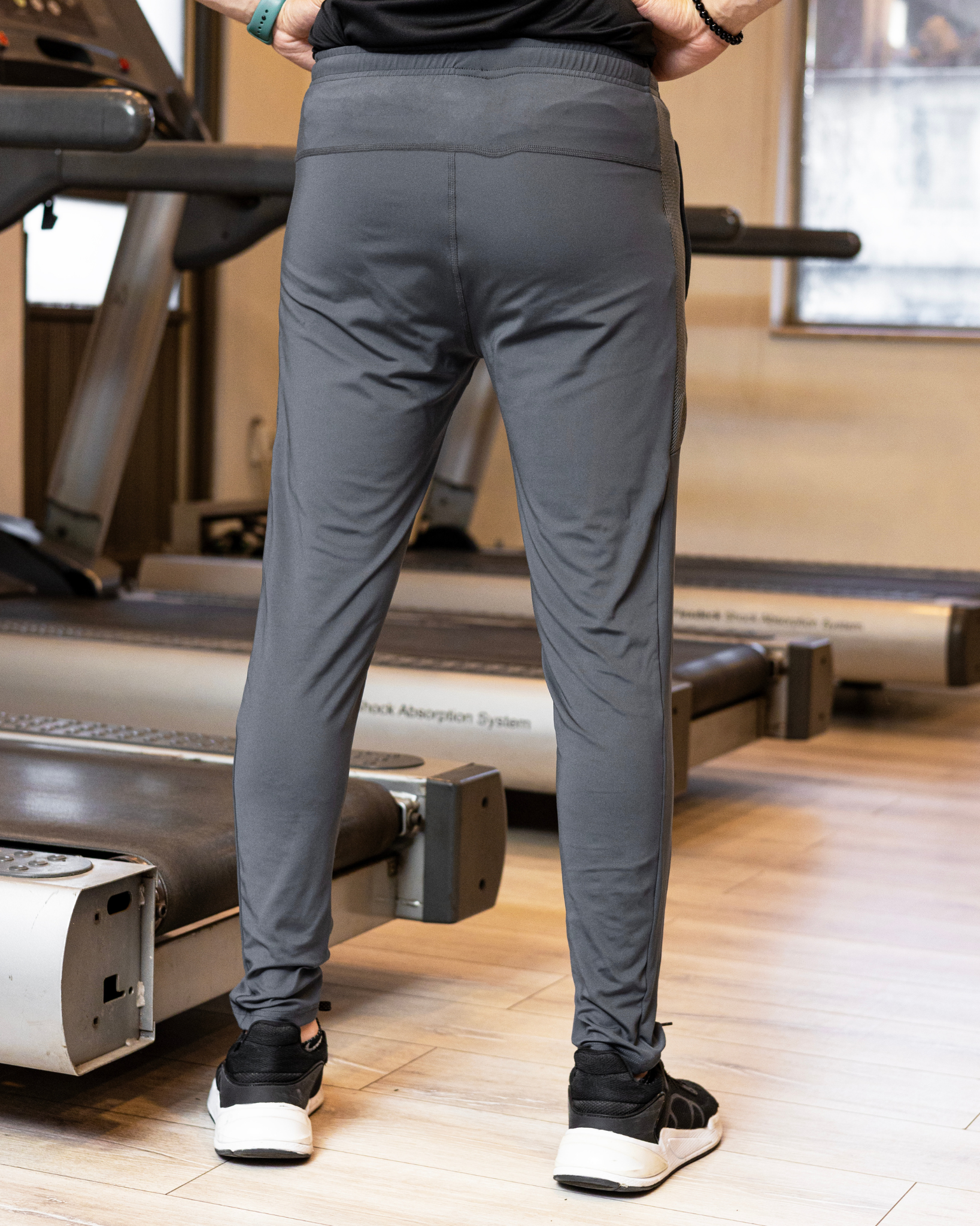 Smoke Grey Mesh Trouser