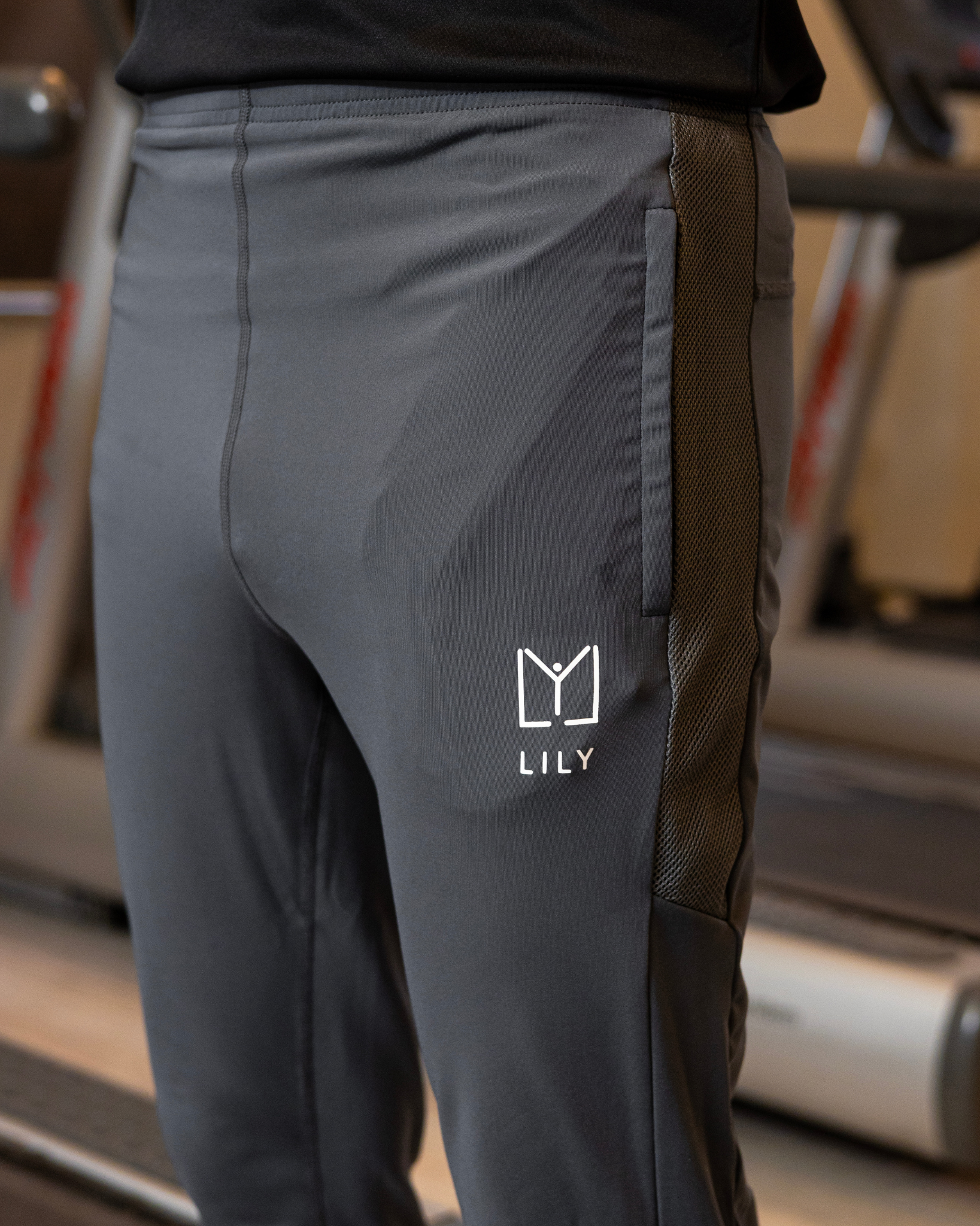 Smoke Grey Mesh Trouser
