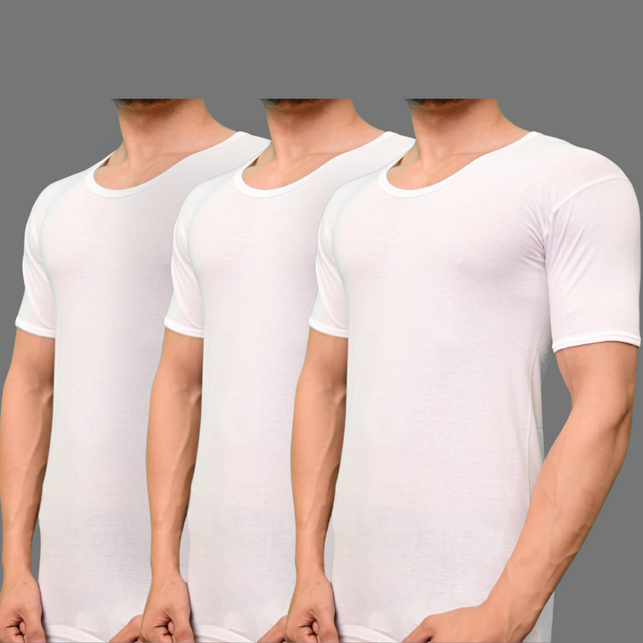 Pack Of 3 Men's gold vest 444 short sleeve