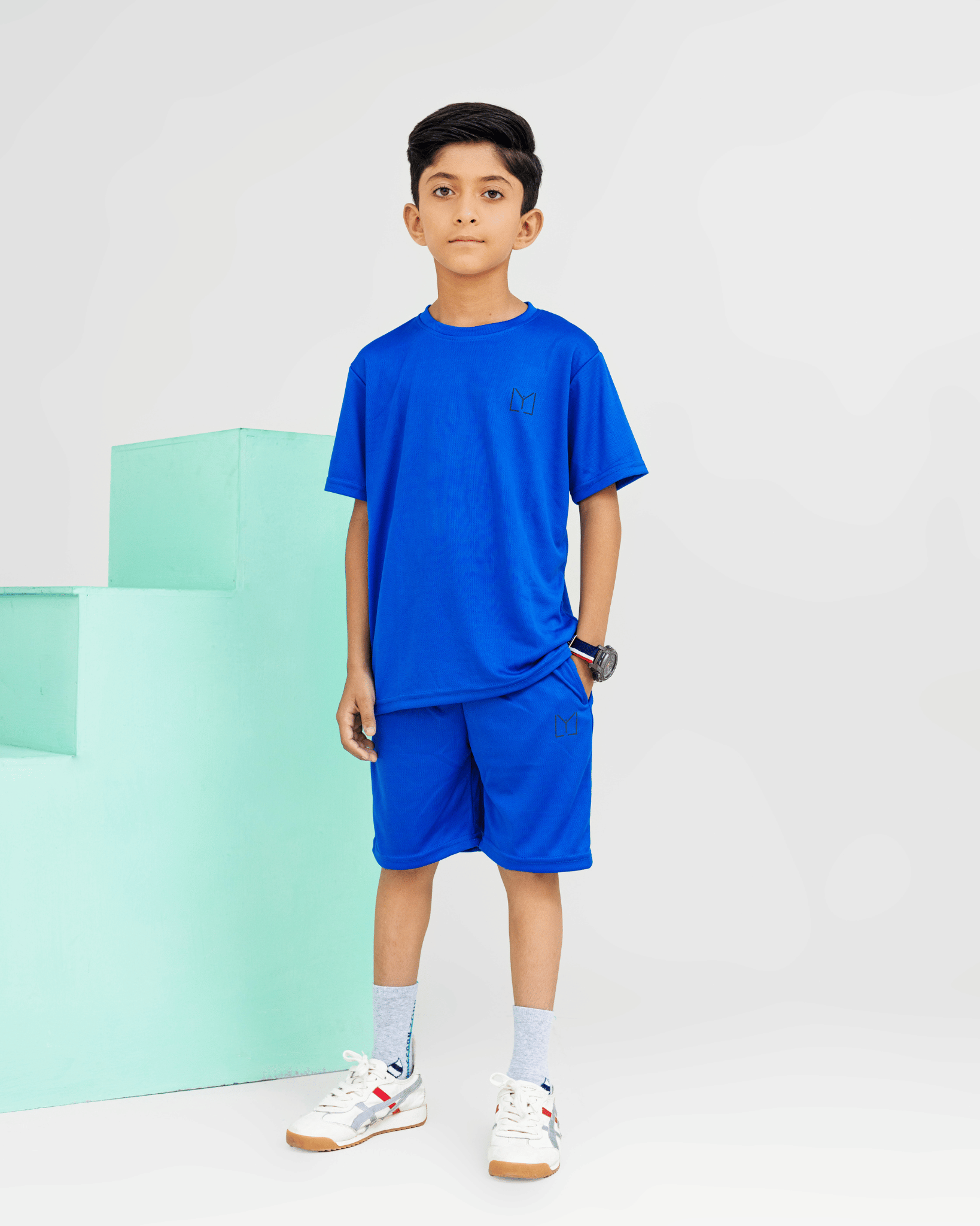 Berry Blue Kid's Short Set