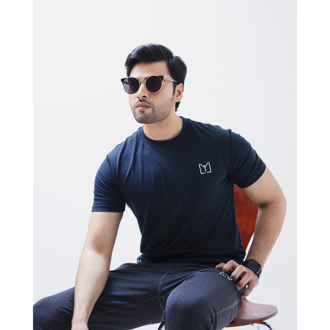 Royal Blue Slub Dri-Fit T-Shirt