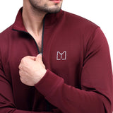 Scoba dri-fit mens maroon tracksuit