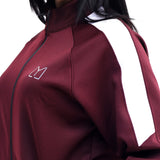 Scoba dri-fit women maroon tracksuit