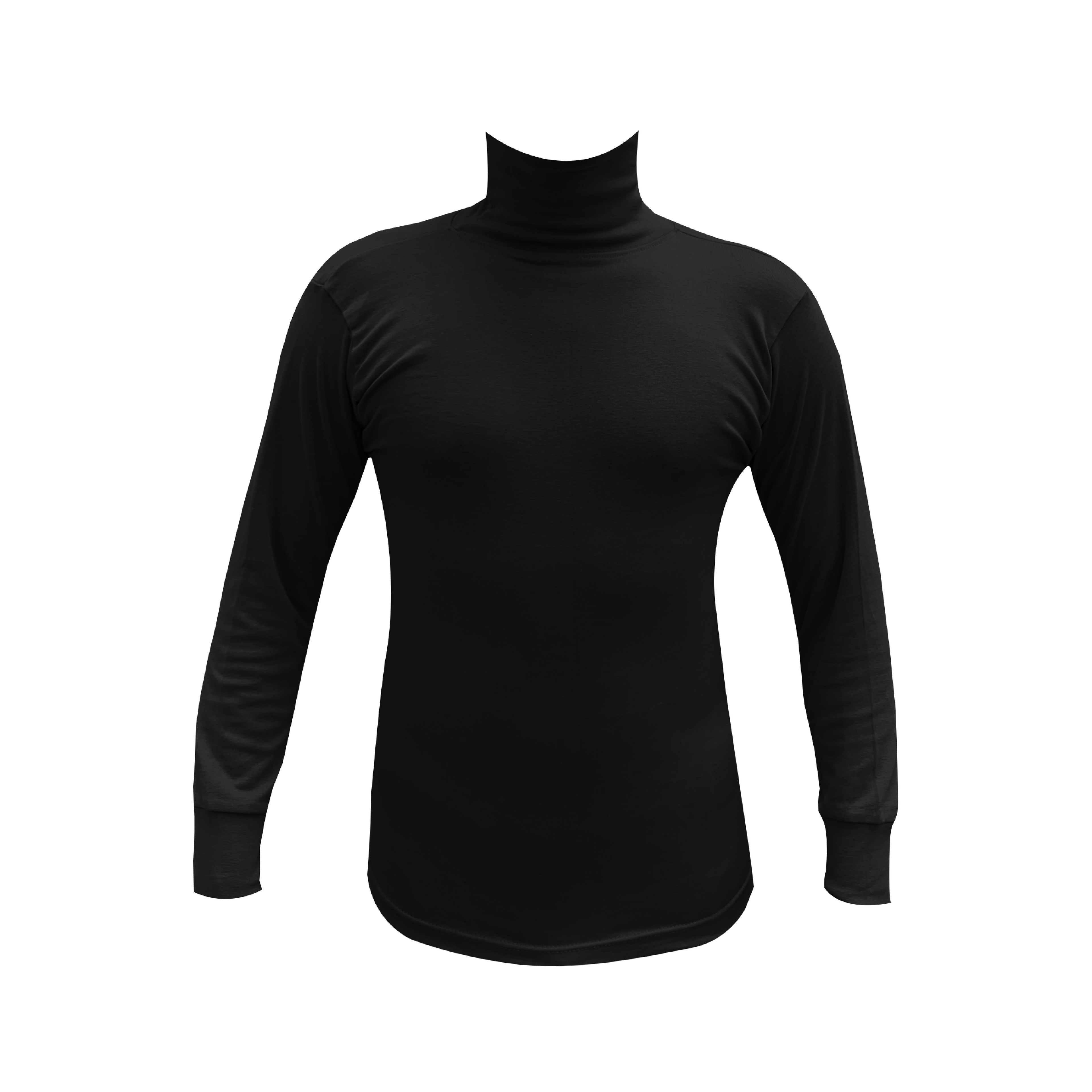 Women's black turtleneck C77
