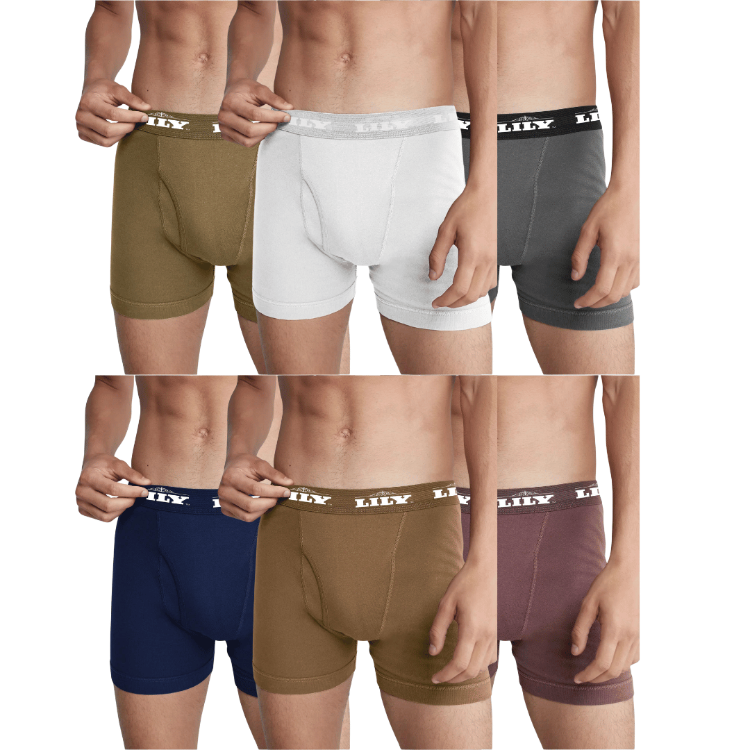 Boxers Collection Pack Of 6 Men's luxury boxer 101 – Lily