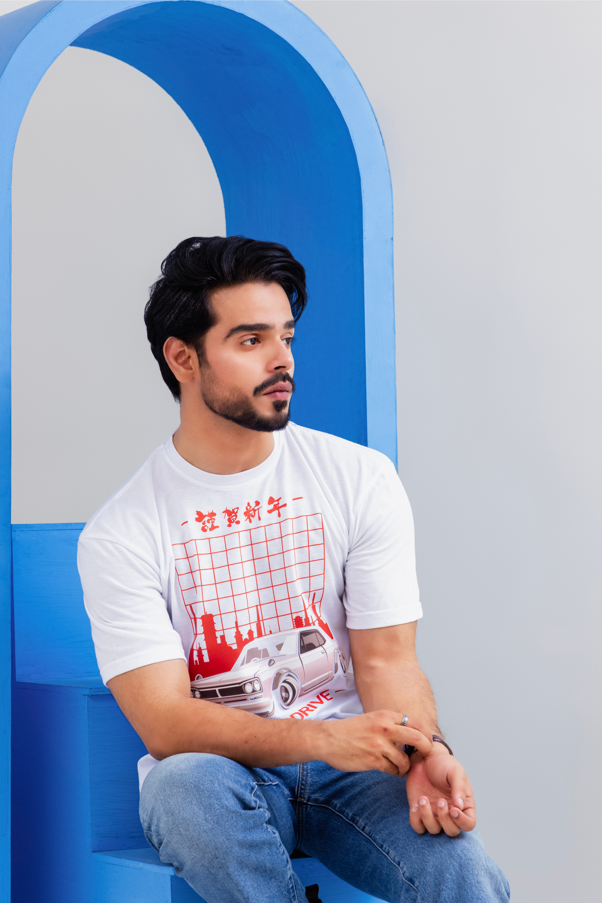 Tokyo Drive White T-Shirt