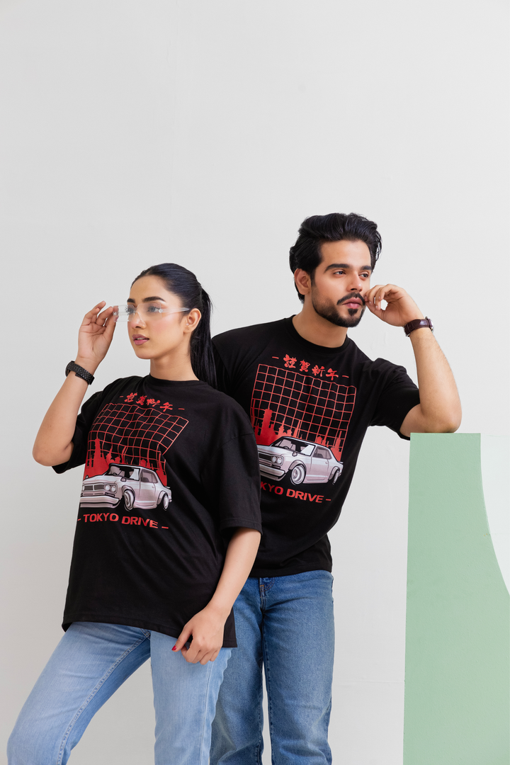Tokyo Drive Black T-Shirt