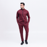 Scoba dri-fit mens maroon tracksuit