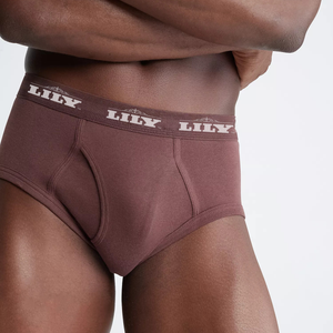 Men's luxury burgundy brief 101
