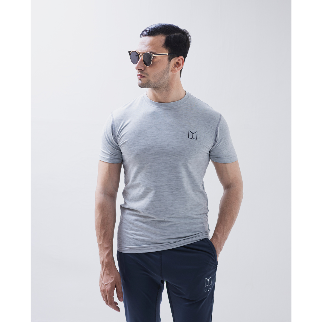 Hether Grey Slub Dri-Fit T-Shirt