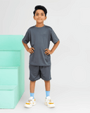 Spanish Grey Kid's Short Set