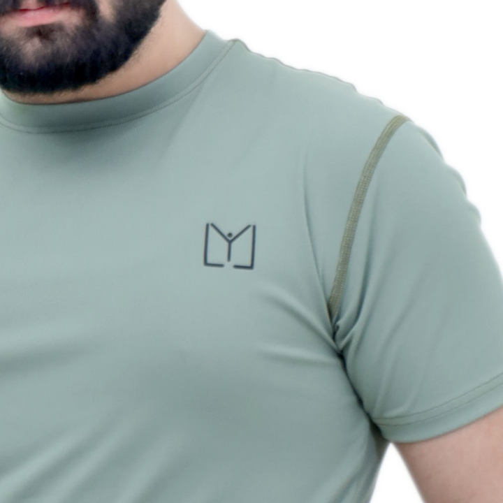 Pistachio Green Ribbed T-Shirt