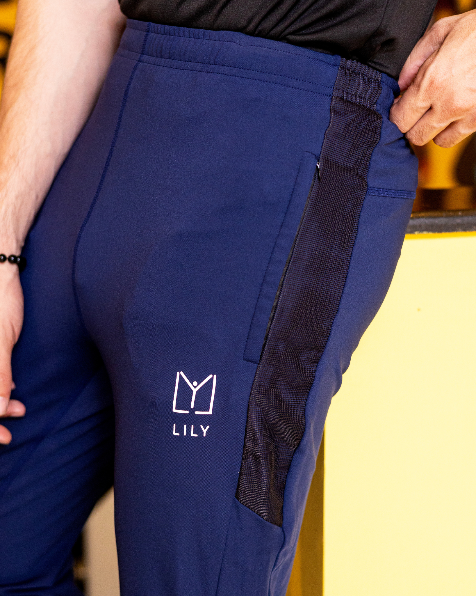 Royal Blue Mesh Trouser