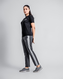 Women Charcoal Single Panel tracksuit