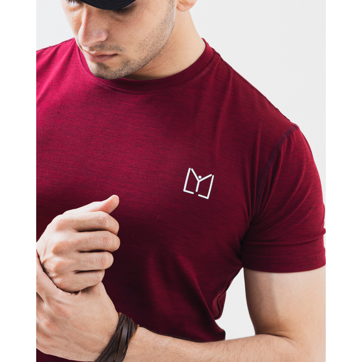 Rich Marron Slub Dri-Fit T-Shirt