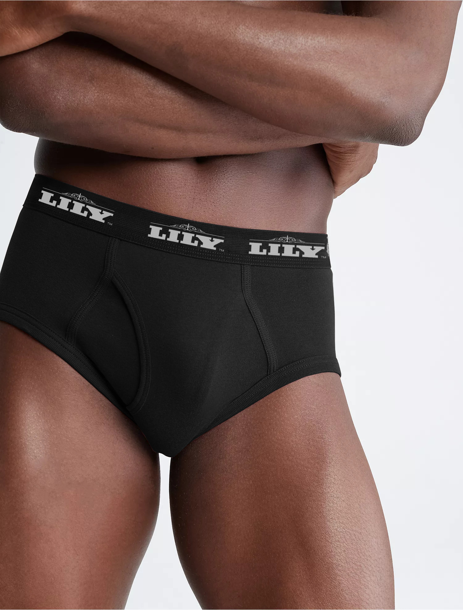 Men's luxury black brief 101
