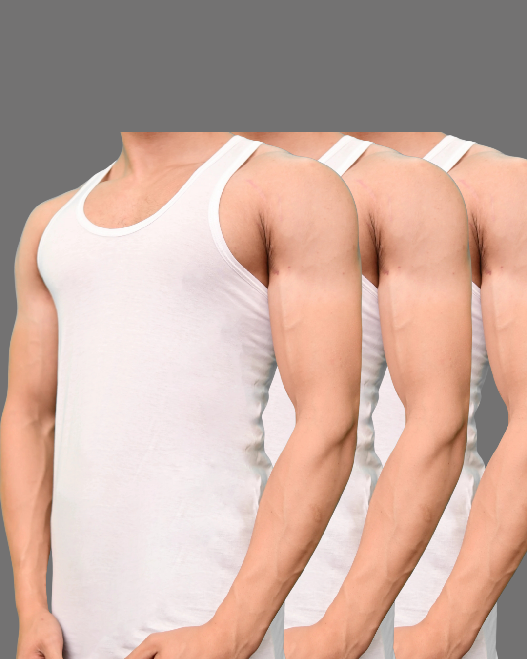 Pack of 3 Men's summer king vest sleeveless