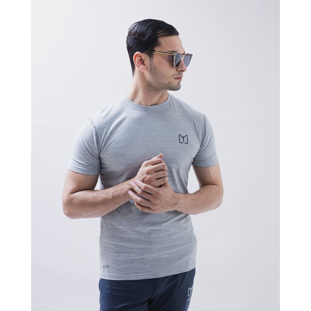 Hether Grey Slub Dri-Fit T-Shirt