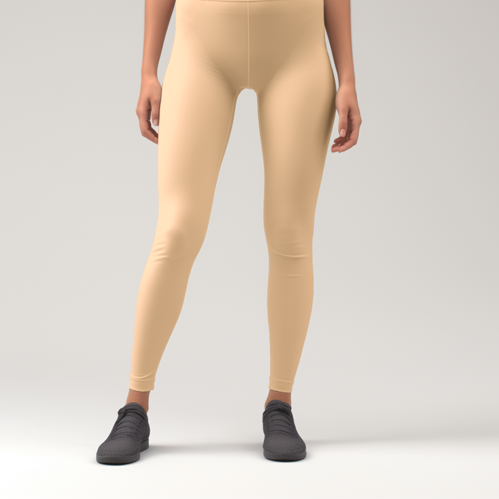Ladies Lycra leggings beige