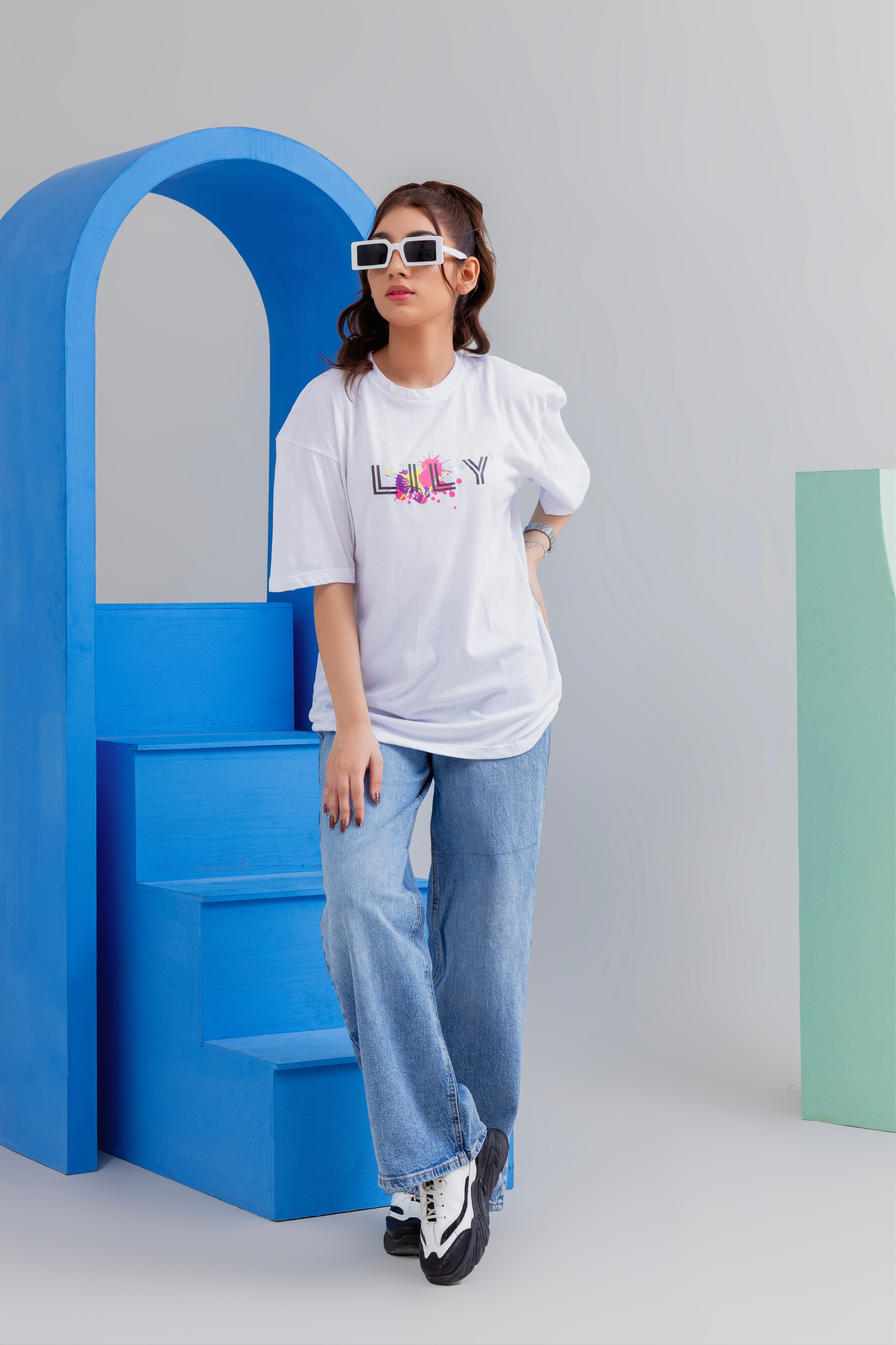 LILY D3 White T-Shirt