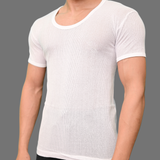 Men's net vest short sleeve