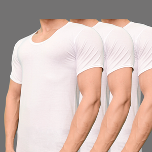Pack of 3 Men's summer king vest Short Sleeves