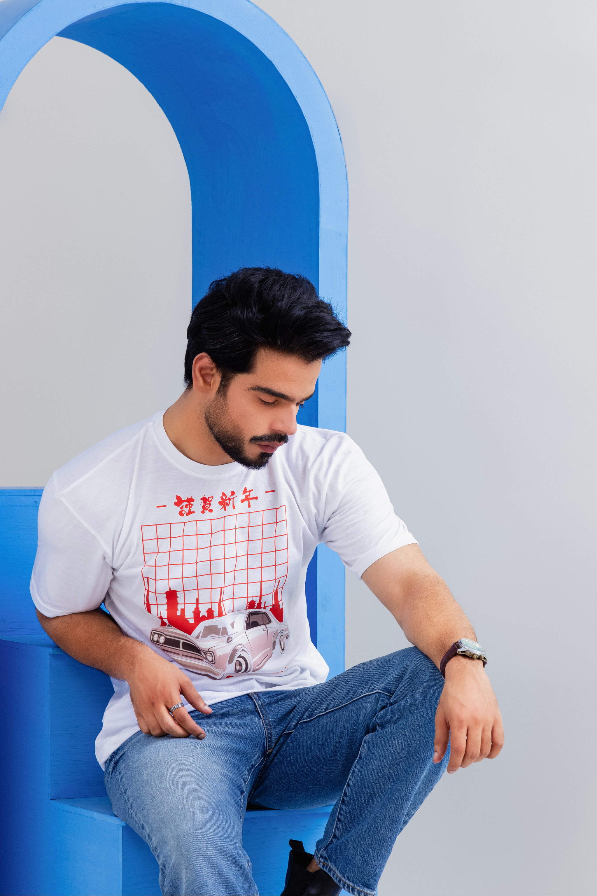 Tokyo Drive White T-Shirt